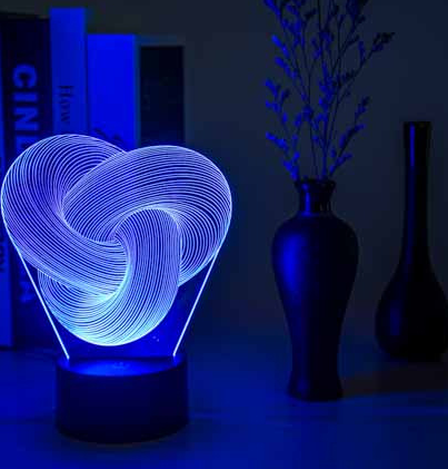 LED 3D Night Light - Mood Lamp